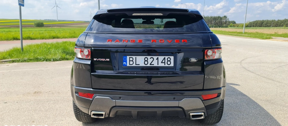 Land Rover Range Rover Evoque cena 82500 przebieg: 76000, rok produkcji 2011 z Łomża małe 704